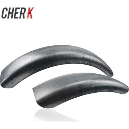 Cherk Motorcycle Motorbike DIY Universal Front + Rear Fender Mudguard For Harley Cafe Racer Solo Seat Bobber Unpainted