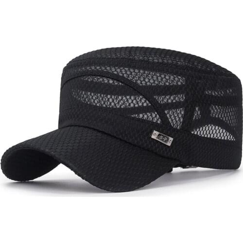 2021 Outdoor Sports Cap Summer Mesh Breathable Simple Casual Sun Hat Unisex Solid Color Baseball Cap New