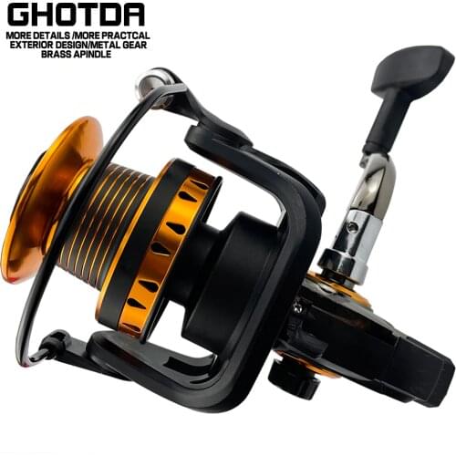 New 4000-8000 Fishing Reel Max Drag Prowe 12kg Reel Fishing High Speed 5.2:1 All Metal Spool Reel Seat Spinning Reel Saltwater