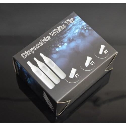 Box Of 50PCS Flat Magnum Size 5/7/9/11/13/15FT White Disposable Short Tattoo Tips Nozzle Supply