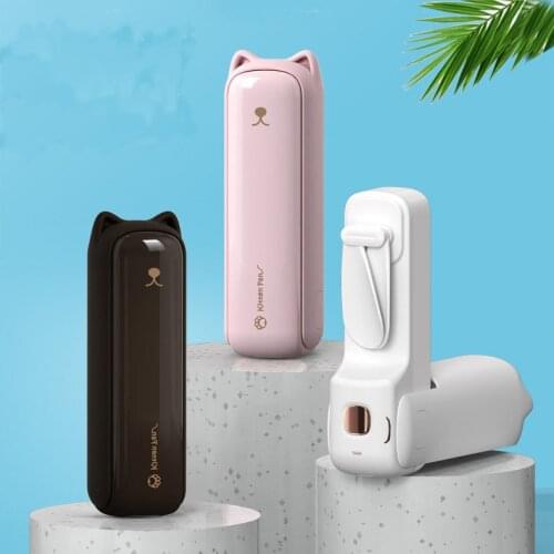 Z40 Mini Fan Portable Fan 2000mAh Enduring Silent Foldable Usb Rechargeable Fan with Power Bank and Flashlight Function