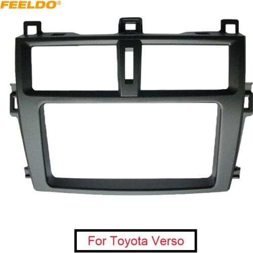 FEELDO Car Refitting DVD Player Fascia Panel Frame Adapter For Toyota Verso 2012 Stereo 2DIN Dash Plate Frame Trim Kit #AN4895