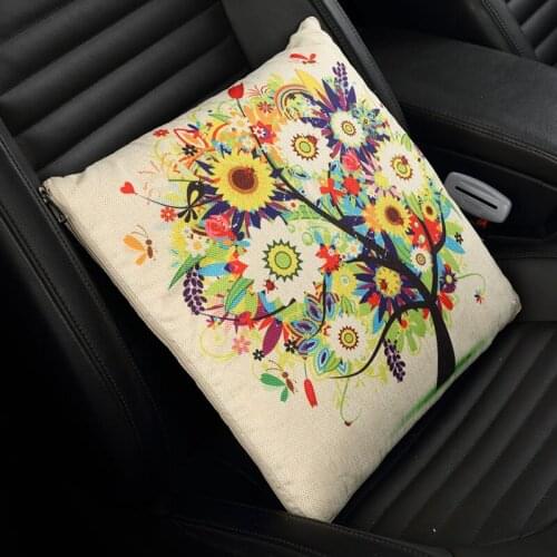 Folding car pillow quilt Paris tower dual-purpose multifunctional pillow cushion with cute cartoon