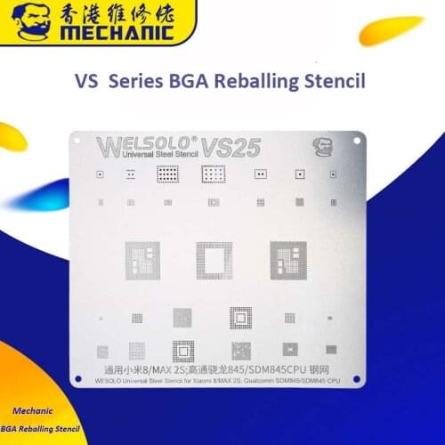 Mechanic VS Series Plant Tin Steel Mesh Template For Android Mobile Phone EMMC WIFI IC Plant Tin Repair