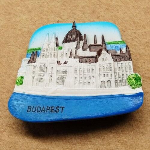 Hungary Budapest 3d creative resin refrigerator