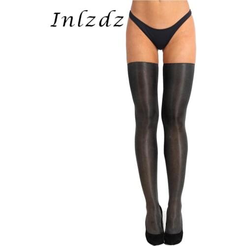 1 Pair Womens Erotic Lingerie Stockings Tights Anti-skid Soft Sheer Compression Elasticity Thigh High Silk Sexy Long Stockings