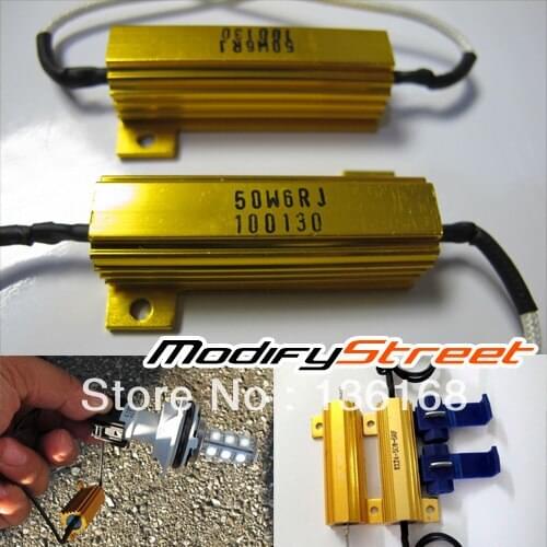 10 x 6 OHM 50W LED LOAD RESISTORS ERROR CODE/BLINK/BULB OUT FIX 1157/3157/7443