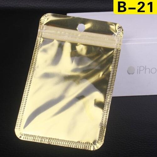 400pcs Zipperlock Retail packing bagTranslucent aluminized bag packaging bag for Electronic accessories Available space:100*71mm
