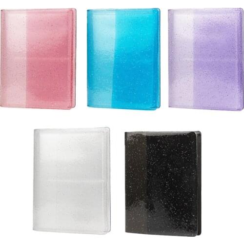 64 Capacity Cards Mini Holder Binders Albums With bling Clear Cover For 6*9cm Board Games Star Card Multifunction Sleeve Holder