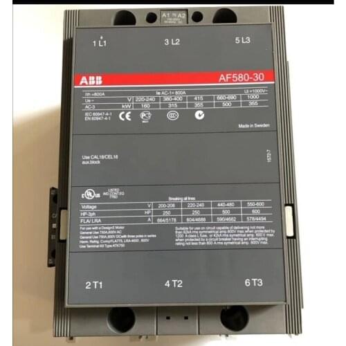 ABB 3-ploe contactors AF series AC/DC operated 1NC+1NO 580A 315kw AF580-30-11-68 AF580-30-11-68 AF580-30-11-70 AF580-30-11-71