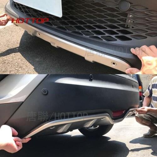 Car Styling For Toyota C-HR CHR 2016 2017 Stainless Steel Front & Rear Bumper Skid Protector Guard Plate Cover Trims 2pcs