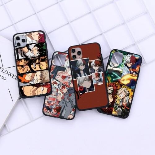 My Hero Academia Anime Coque For iPhone 11 Pro Max Case For iPhone 11 12 Pro X XS Max XR Mini SE 2020 7 8 6 6S Plus 5 5S SE Capa