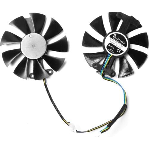 Dual Cooling Fan Graphics Card Cooler Fan for Dataland PowerColor RX480 RX470 470D 580 Accessories
