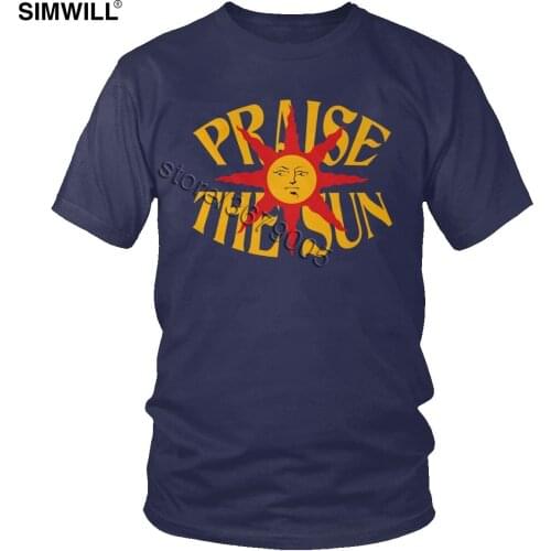 Urban Praise The Sun T-shirt Men Fashion Short Sleeves Cotton Tee Dark Souls Tshirt Big and Tall Streetwear T Shirt Gift Apparel