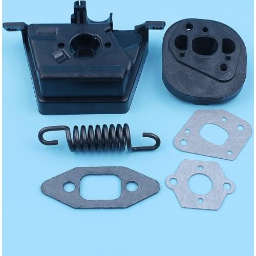 Carb Intake Manifold Insulator Gasket Spring Kit For MCCULLOCH MAC CAT 335 435 440 Chainsaw Air Filter Bracket Spare Part
