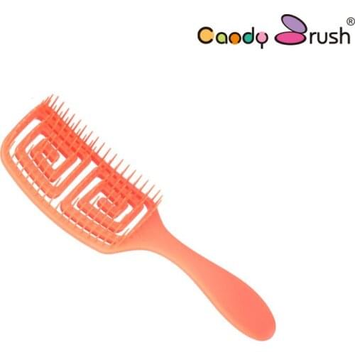 CANDY BUTSH maze brush labyrinth hollowed-out hairdressing comb for ladies with dry and wet elastic natural hair styling