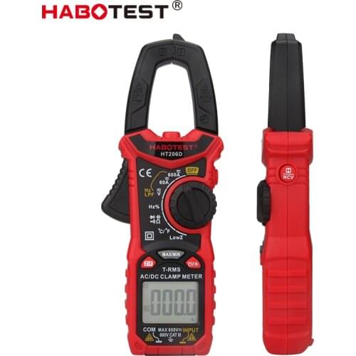 Clamp Multimeter DC Curent Clamp Meter Digital Professional True RMS Capacitance AC DC Ohm Hz C/F Pinza Amperimetrica Tester