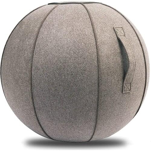 Exercise Yoga Ball for Office Home Muscle Training Fitness Sitting Ball Chair with Cover 25 Inch Workout Ball with Pump & Handle