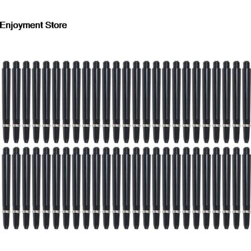 50Pcs/lot Nylon Dart Shafts 2BA 48mm Screw Thread Plastic Darts Rod Stems Darts Accessories For Standard 2BA Screw Thread Hot