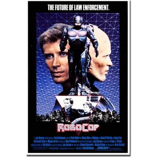 New ROBOCOP Movie Silk Fabric Wall Poster Art Decor Sticker Bright