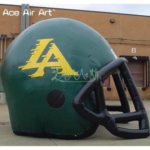 New arrived Rugby helmet replica inflatable football casque model,rugby helmet balloon tunnel with logos for sale