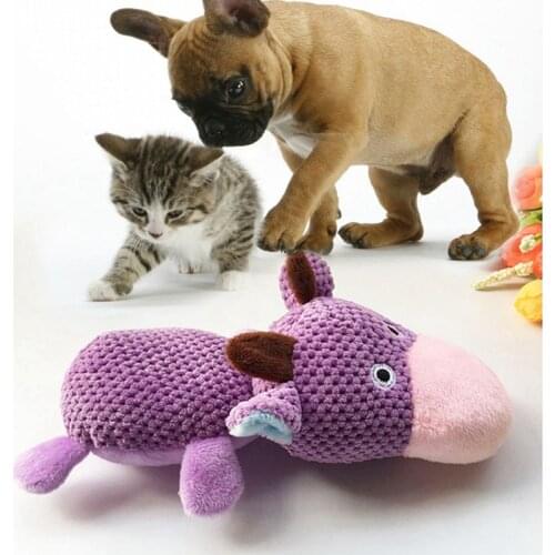 Plush Toy Dog Toys Bite Resistant Cleaning Teeth Dog Chew Puppy Toys For Dogs Cats Cartoon Animal Pet Toys