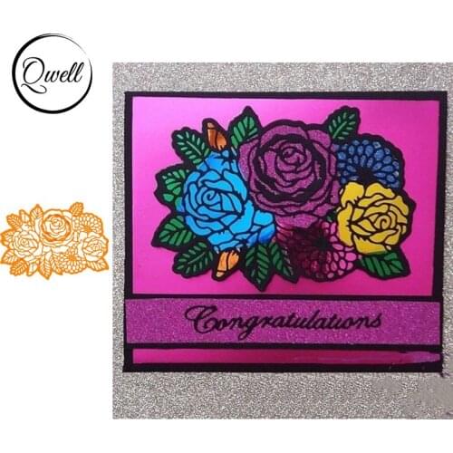 QWELL Flower Frame Metal Cutting Dies for Scrapbooking and Card Making Paper Embossing Craft New 2019 die cuts