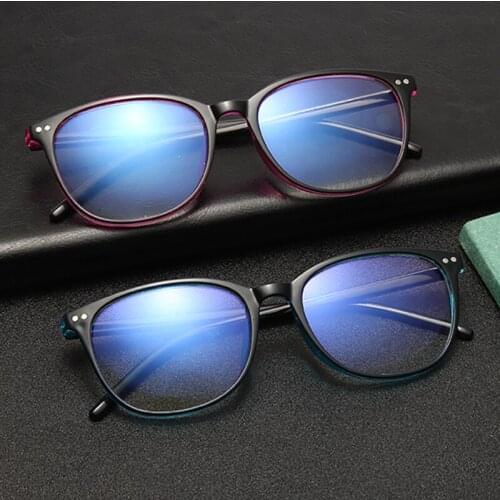 Blue Light Protection Glasses Men Bluelight Radiation Women TR90 Computer Protection Gaming Glasses Round Glasses Anti-blue