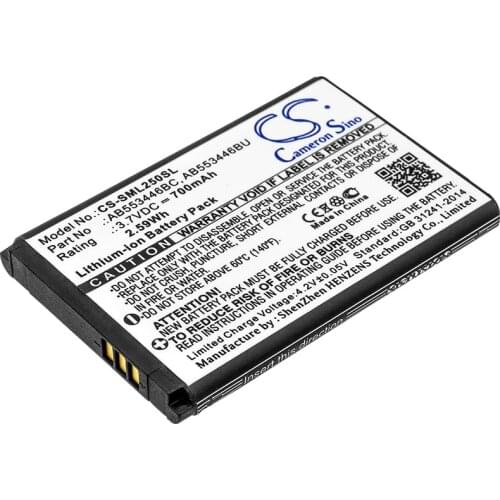 Cameron Sino Mobile SmartPhone Replacement Li-ion Battery 700mAh For AB553446BC LG Beat S, Champ, Diva Free Tools