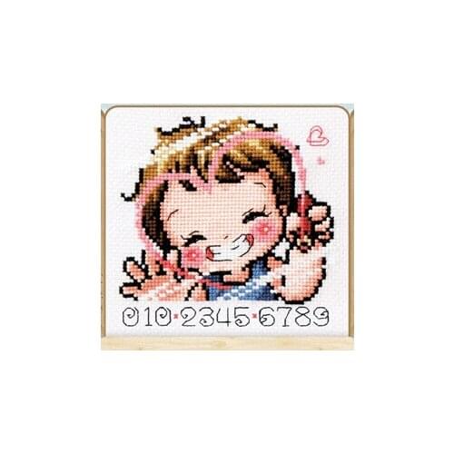 SO4114 DIY Mini Cartoon Package Craft Stich Cross Stitch Cotton Fabric Needlework Embroidery Crafts Counted Cross-Stitching Kits