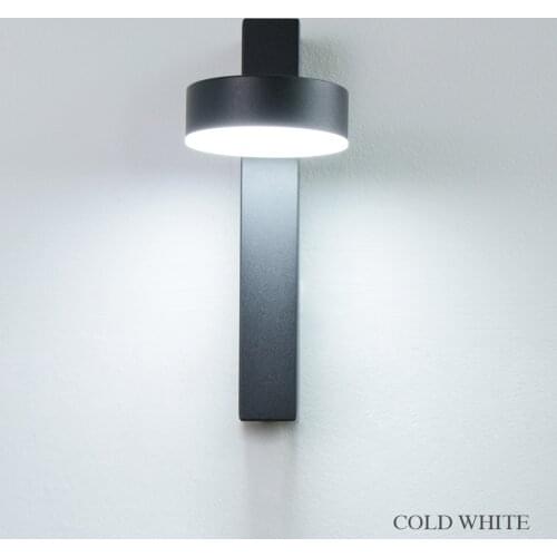7W 9W LED Wall Lamp With Switch Bedroom Living Room Nordic Modern Wall Lamp Aisle Corridor Study White Black Wall Lamp