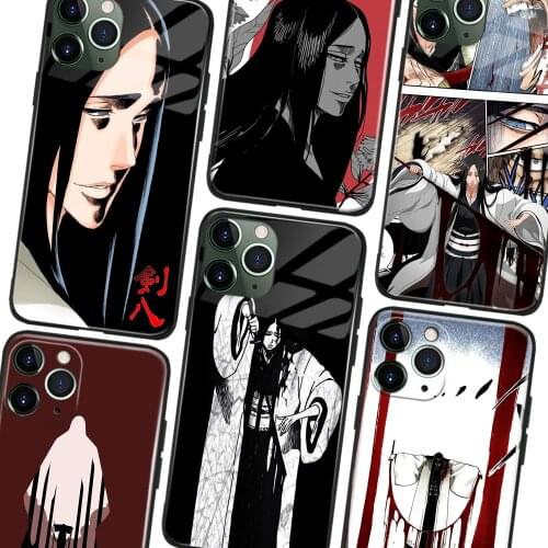 Unohana Retsu Bleach Anime Soft TPU Glass Phone Case for IPhone SE 6s 7 8 Plus X Xr Xs 11 12 Mini Pro Max Samsung Redmi