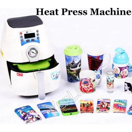 3D Mini Sublimation Vacuum Machine Heat Press Machine For Phone Case and Cover Mug Cups