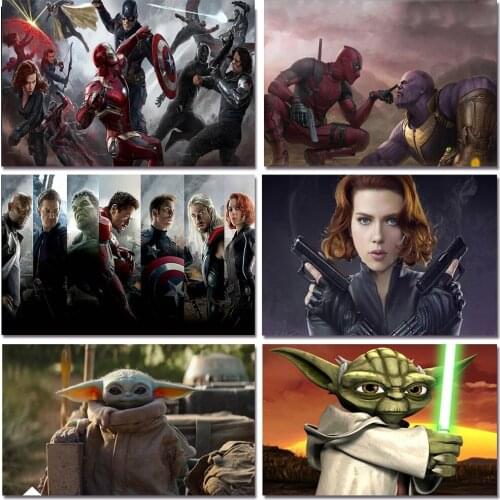 Disney 5D DIY Diamond Painting Hero Character Series Square/Round Brand New Rhinestone High Quality Decorative Painting