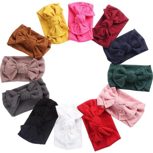 Newborn Bows and Headbands for Girls Baby Hair Accessories Headpiece Large Headband Bandeau