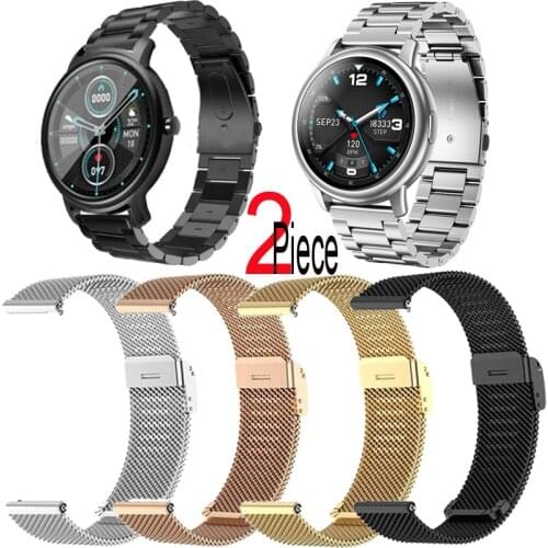 Milanese Stainless Steel Band For Mibro Air Bracelet Watchband 20mm Smart Watch Strap for HW21 IP68 Correa Replacement Wristband