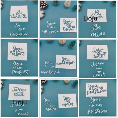 Alphabe letter Metal Cut Dies Stencils for Scrapbooking Stamp/photo album Decorative Embossing DIY Paper Cards