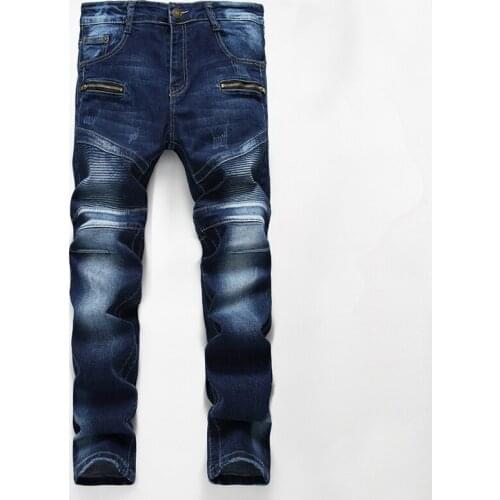 Jeans Men Autumn And Winter New Men Jeans Straight Slim Men Pants Blue Denim High Quality Brand Fashion Jeans