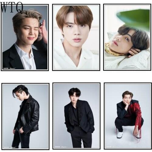 Canvas Painting South Korean Groups K-pop Bangtan Boys Painting Posters and Printed Wall Art Posters Wall Decor Home Decoration