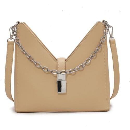 Classic PU Leather Underarm Hand Bag Ladies Causal Matching Chain Shoulder Handbags Women Travel Fashion Messenger Tote Bag