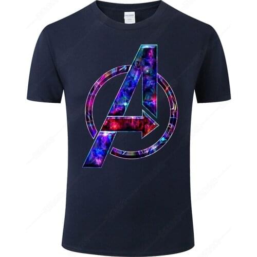 Summer Cool Men Women T Shirt The Avengers Logo T-shirt Casual Cotton Short Sleeve Streetwear Tops Tee Camisetas Hombre J82