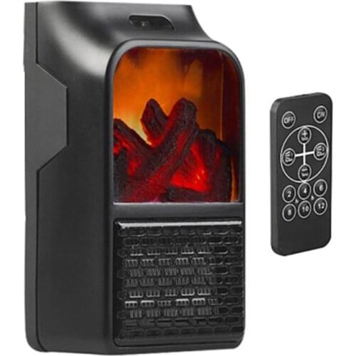 Mini Electric Wall-outlet Flame Heater Plug-in Air Warmer Household Wall Handy