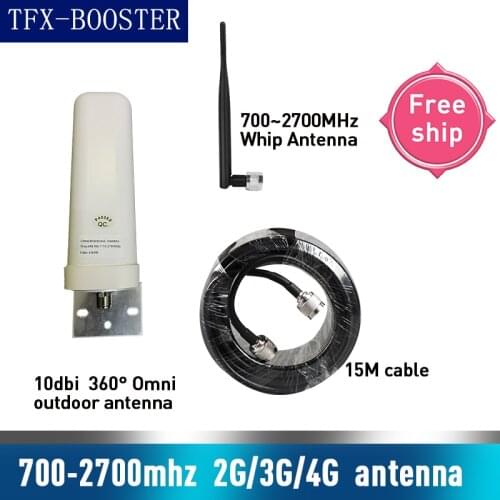 TFX-BOOSTER 2G GSM 3G WCDMA 4G LTE Mobile Phone Signal Antenna 10dBi External Cellphone omni Outdoor Antenna For signal Booster
