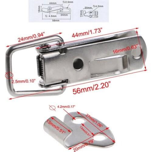 2021 New 4 Pcs Hardware Cabinet Boxes Spring Loaded Latch Catch Toggle Hasp