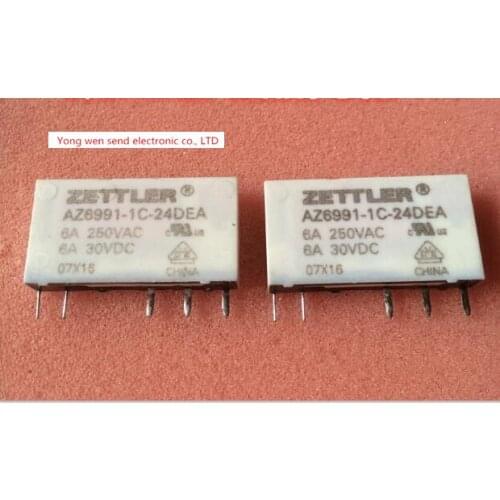 NEW relay AZ6991-1C-24DEA AZ69911C24DEA AZ6991-24DEA 6A 250VAC DIP5 10PCS/LOT