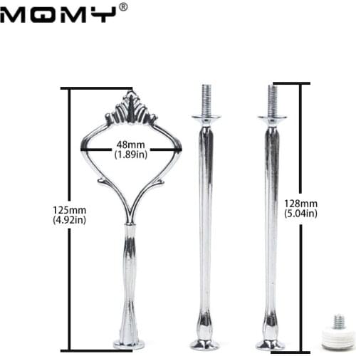 Wholesale Gold Silver 3 Tier Metal Wedding Cake Stand Handle And Fittings