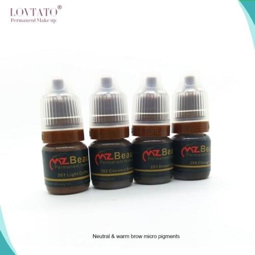 Microblading pigment Neutral warm brow micropigments series tattoo ink pigmento para eyebrow tattoos supply micropigmentacion