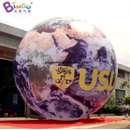 Customized 6M diameters inflatable Earth / inflatable earth globe with LOGO printing toys