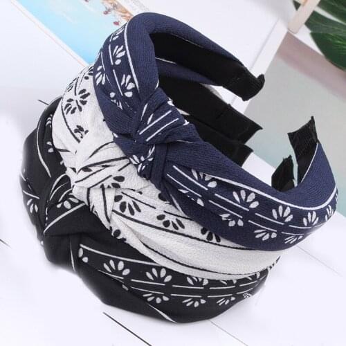 MISANANRYNE Top Knot Turban Headband Elastic Hairband Hair Accessories for Girls Knotted Head band Hair Band for Women