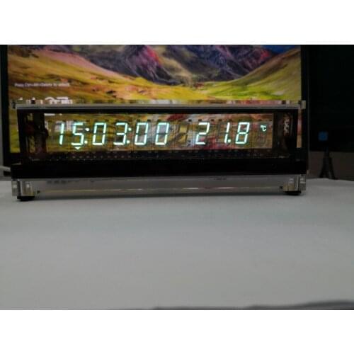 Transparent VFD screen VFD clock benchmarking iv18 transparent substrate VFD screen wireless temperature measurement humidity